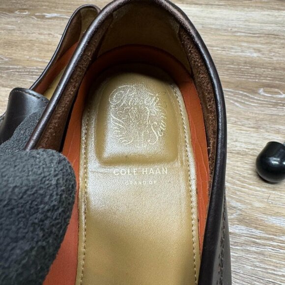 Cole Haan Grand Os Brown Leather Loafer Men's Size 10.5 - Picture 6 of 7